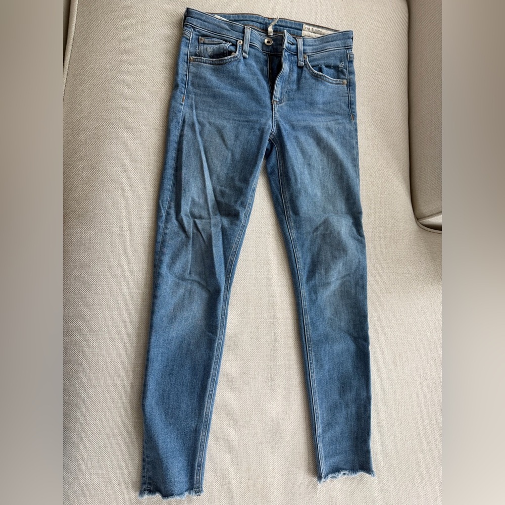 Rag & Bone Cate mid rise ankle skinny Jeans in Palmer